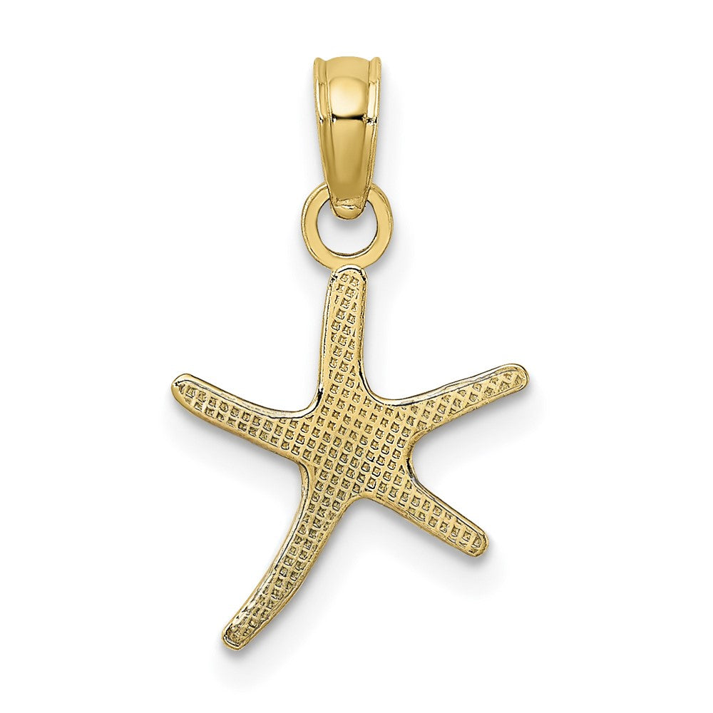 10k Polished Mini Dancing Starfish w/ Bail Charm