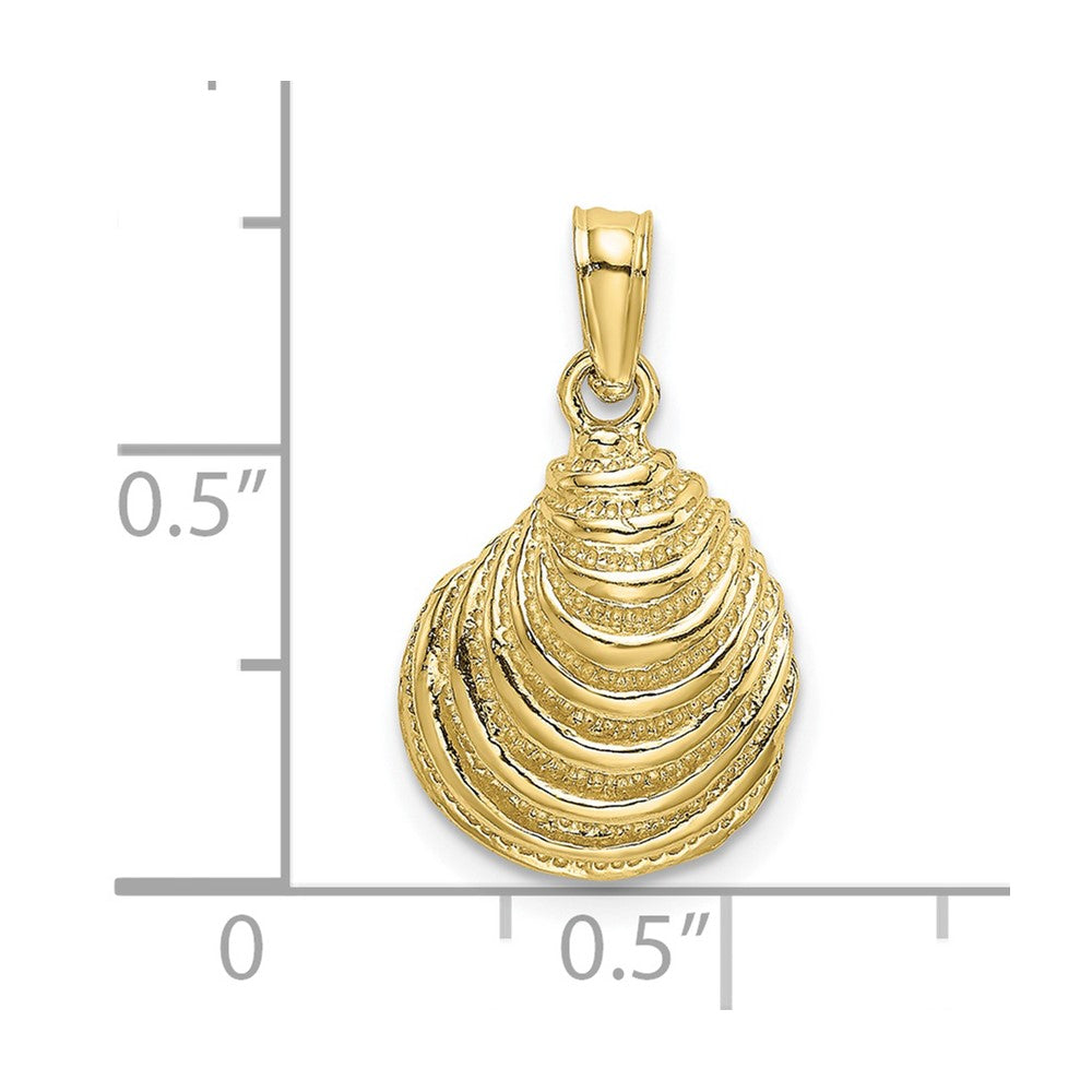 10K Clam Shell Charm