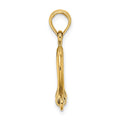 10K 3-D Small Shackle Link Screw Charm