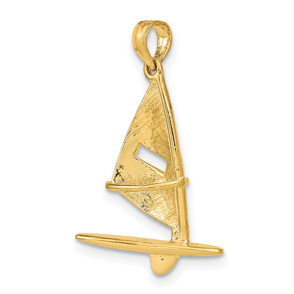 10K 3-D Textured Windsail Surfing Board Charm