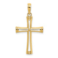 10K Polished and Cut-Out Cross