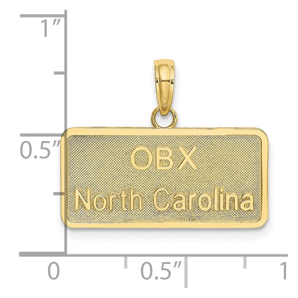 10K OBX NORTH CAROLINA License Plate Charm