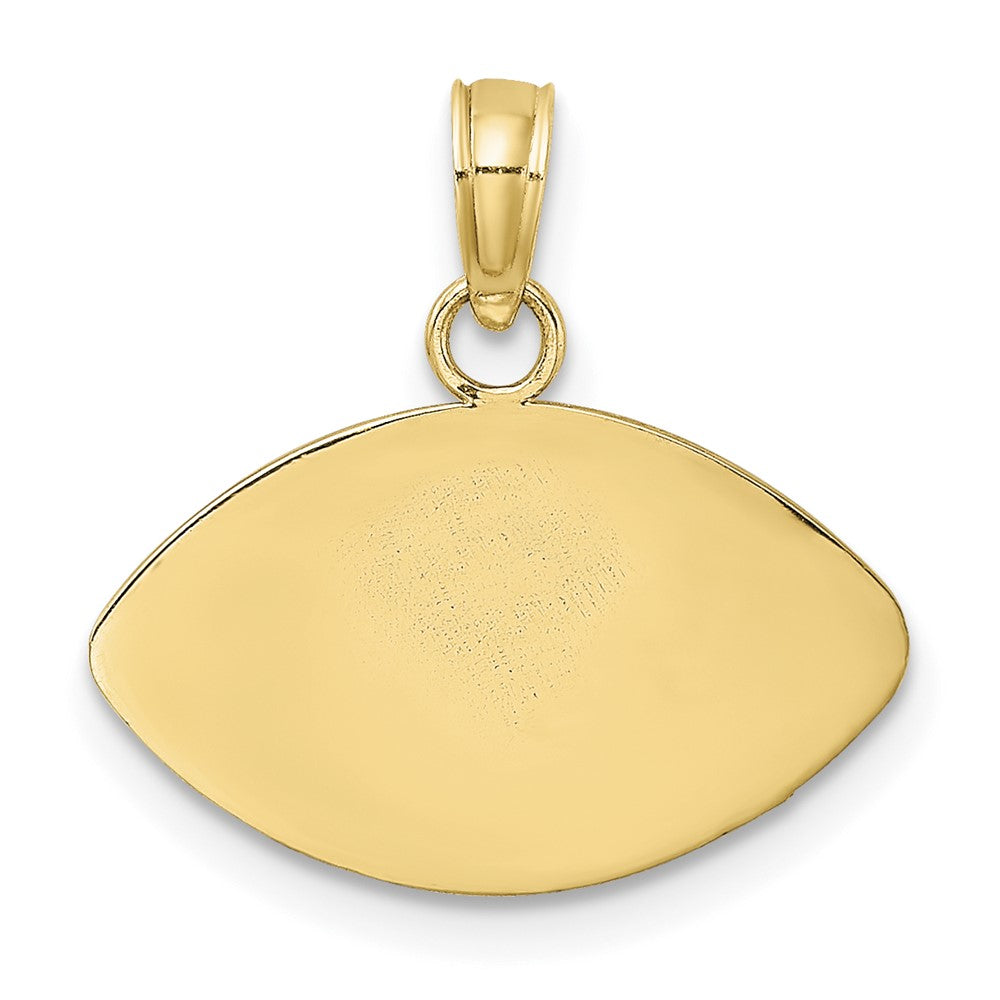 10K Engraveable Football Charm
