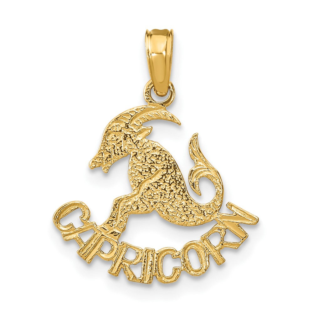 10k Capricorn Zodiac Charm