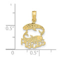 10k Pisces Zodiac Charm