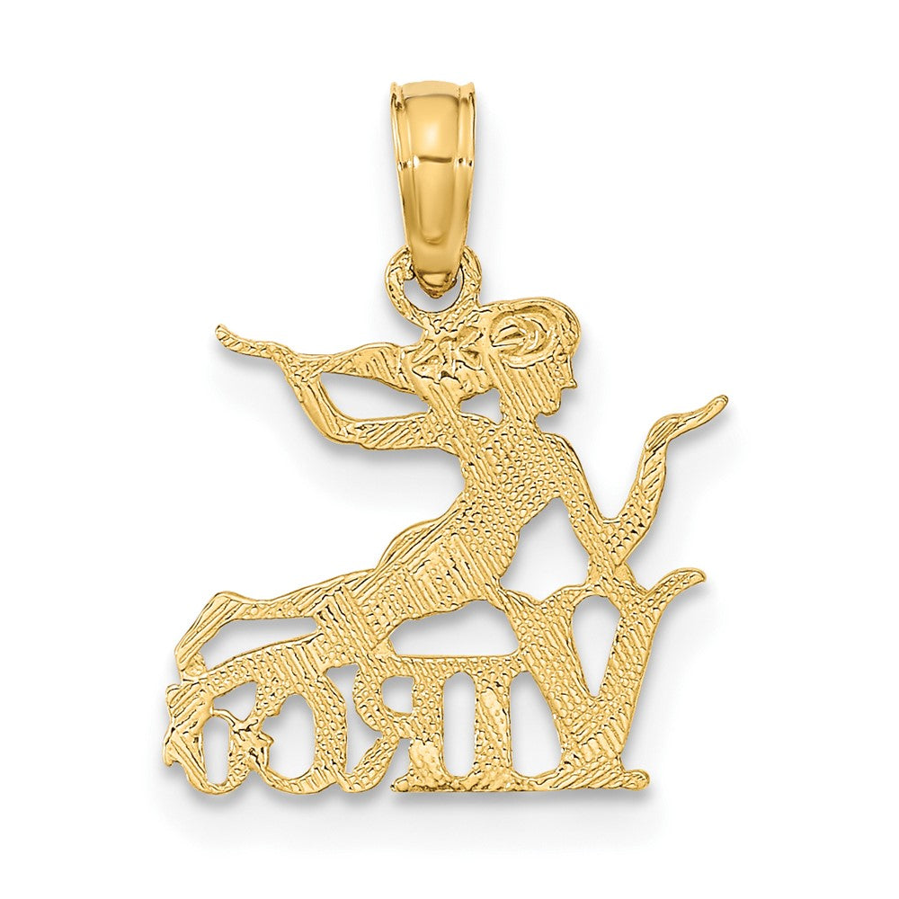 10k Virgo Zodiac Charm