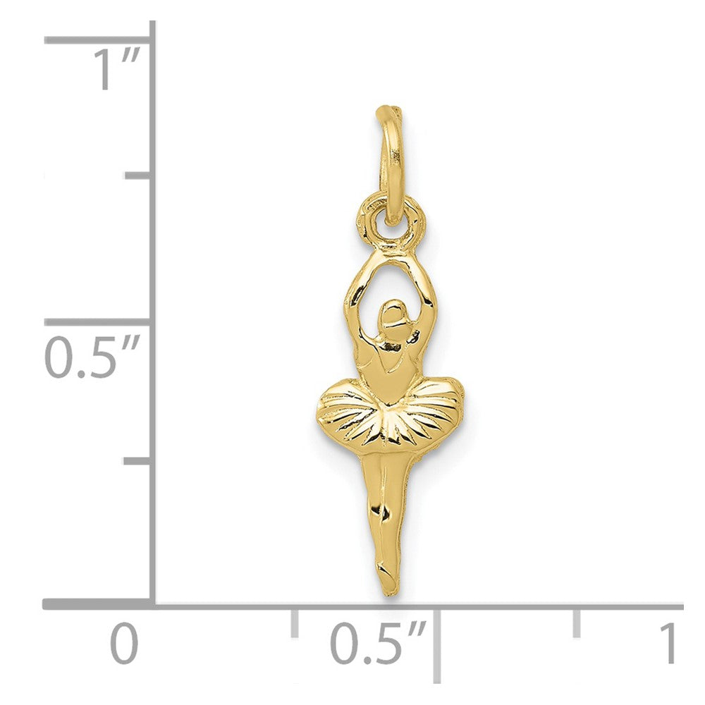 10k Polished Ballerina Charm