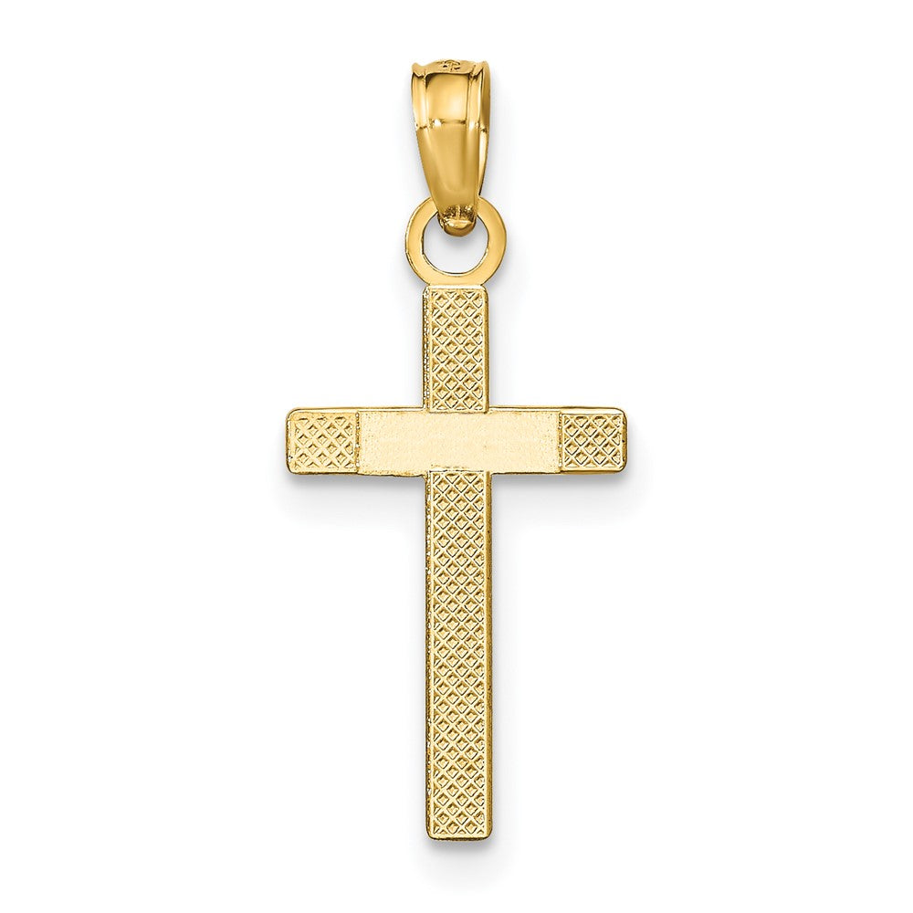 10k Polished Cross Pendant