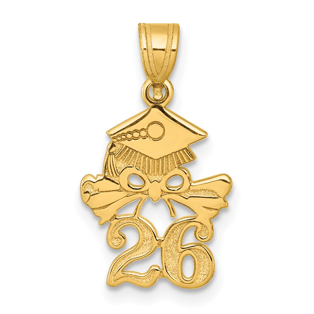 10K Graduation Cap and Diploma - 2026 Charm
