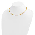 10k 4mm Domed Omega Necklace