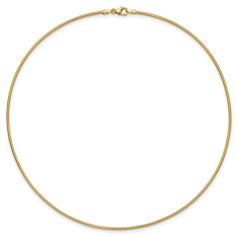 10k Yellow Gold 1.4mm Round Omega