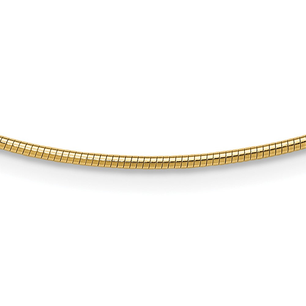 10k Yellow Gold 1.4mm Round Omega