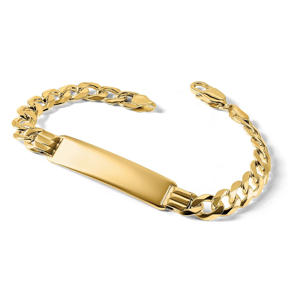 10k Flat Curb Link ID Bracelet