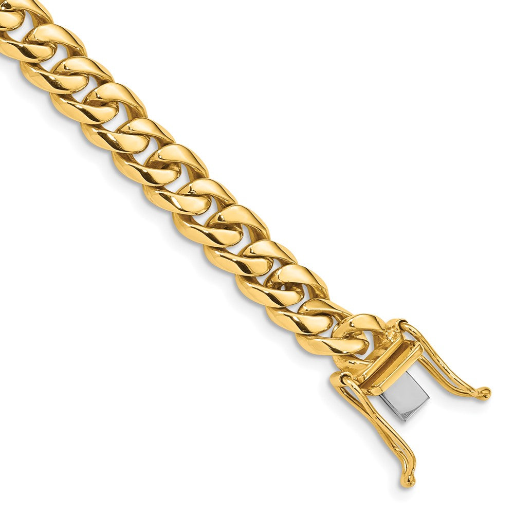 10k 7.25mm Hand-polished Rounded Curb Link Chain