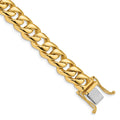 10k 9.6mm Hand-polished Rounded Curb Link Chain