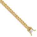 10k 6.8mm Hand-polished Flat Beveled Curb Link Chain