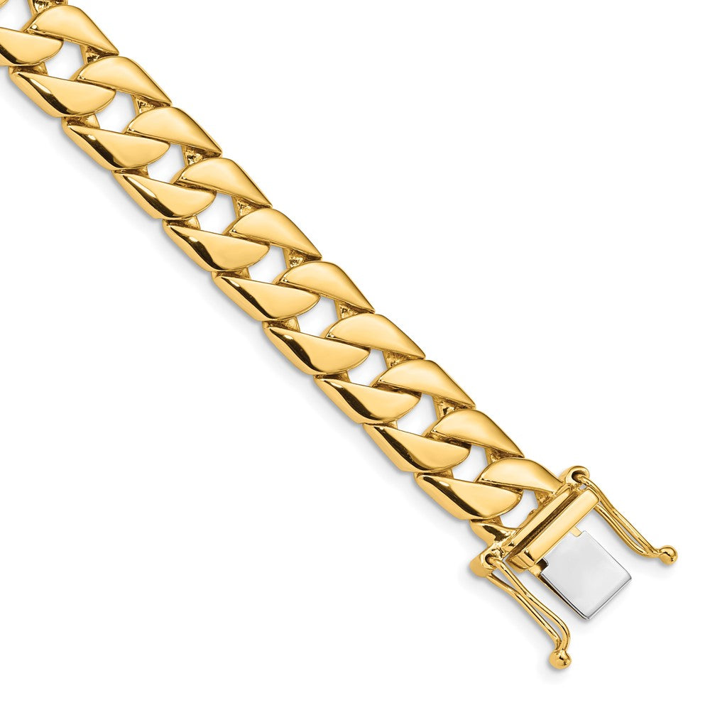 10k 10.2mm Hand-Polished Fancy Link Chain