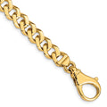10k 8mm Hand-polished Fancy Link Chain