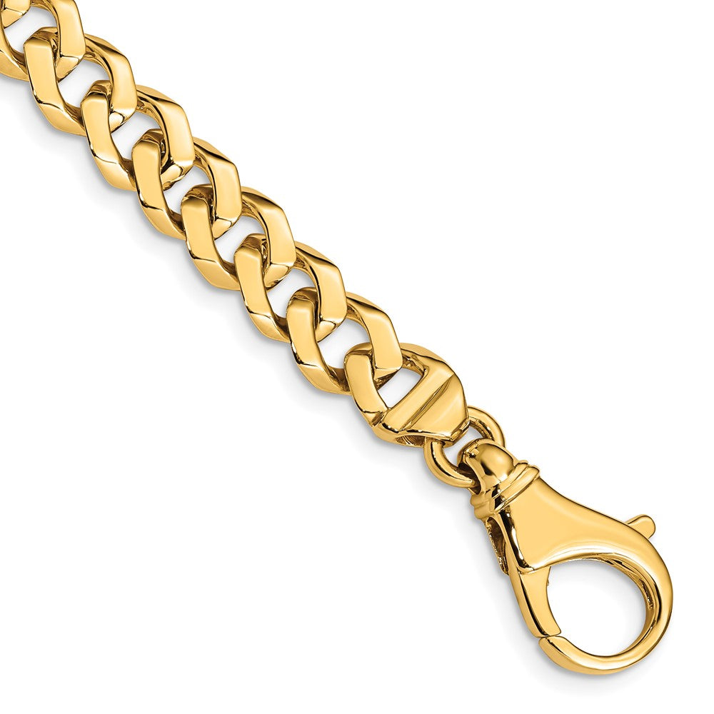 10k 8mm Hand-polished Fancy Link Chain