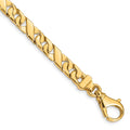 10k 6.7mm Hand-Polished Fancy Link Chain