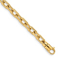 10k 5mm Hand-polished Fancy Link Chain