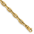 10k 5.1mm Hand-polished Fancy Link Chain