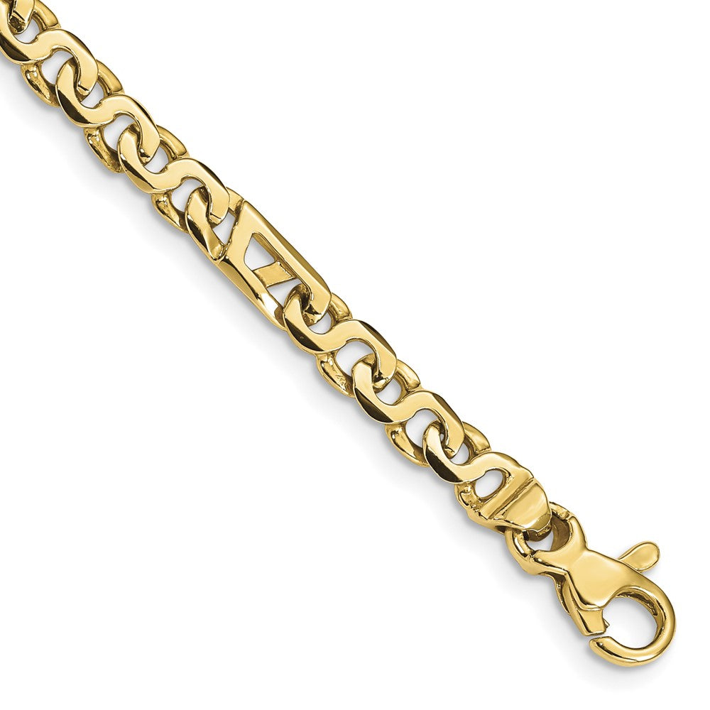 10k Hand Polished 4.3mm Fancy Link Chain