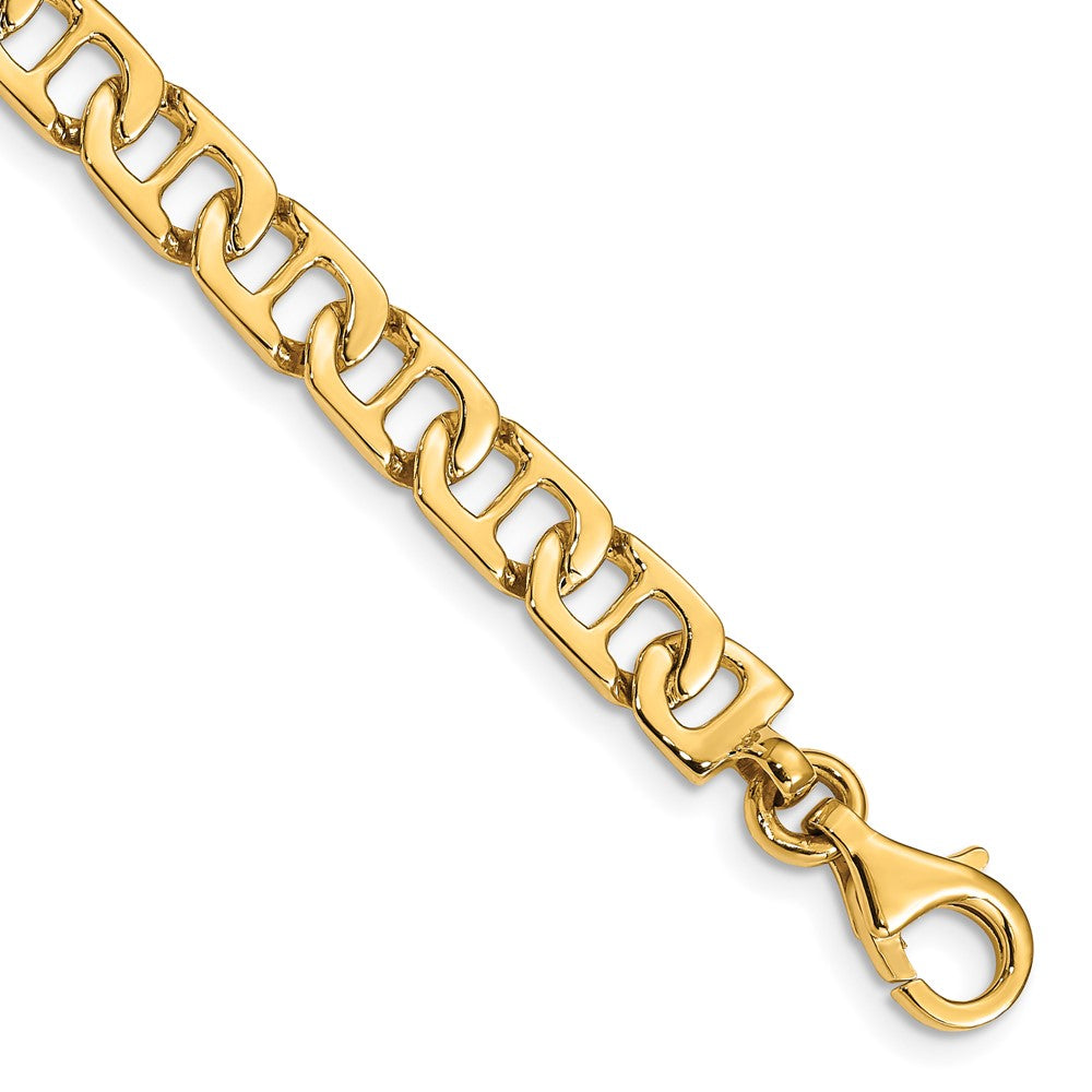 10k 6.5mm Hand-polished Fancy Anchor Link Chain