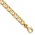 10k 6.5mm Hand-polished Fancy Anchor Link Chain