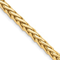 10k 4.4mm Hand-polished Flat-Edged Woven Link Chain