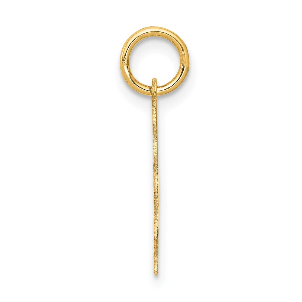 10k Medium Satin Number 4 Charm