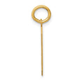 10k Medium Satin Number 9 Charm