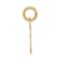 10k Small Satin Number 5 Charm