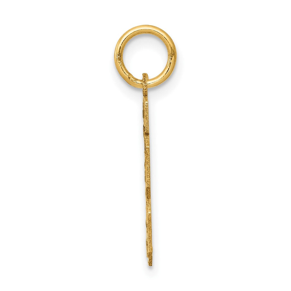 10ky Small Satin Number 13 Charm