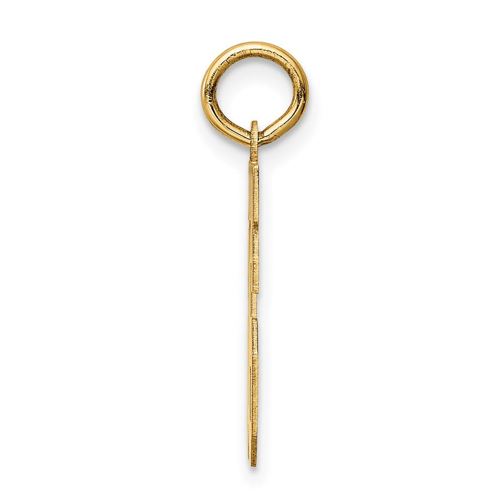 10ky Small Satin Number 16 Charm