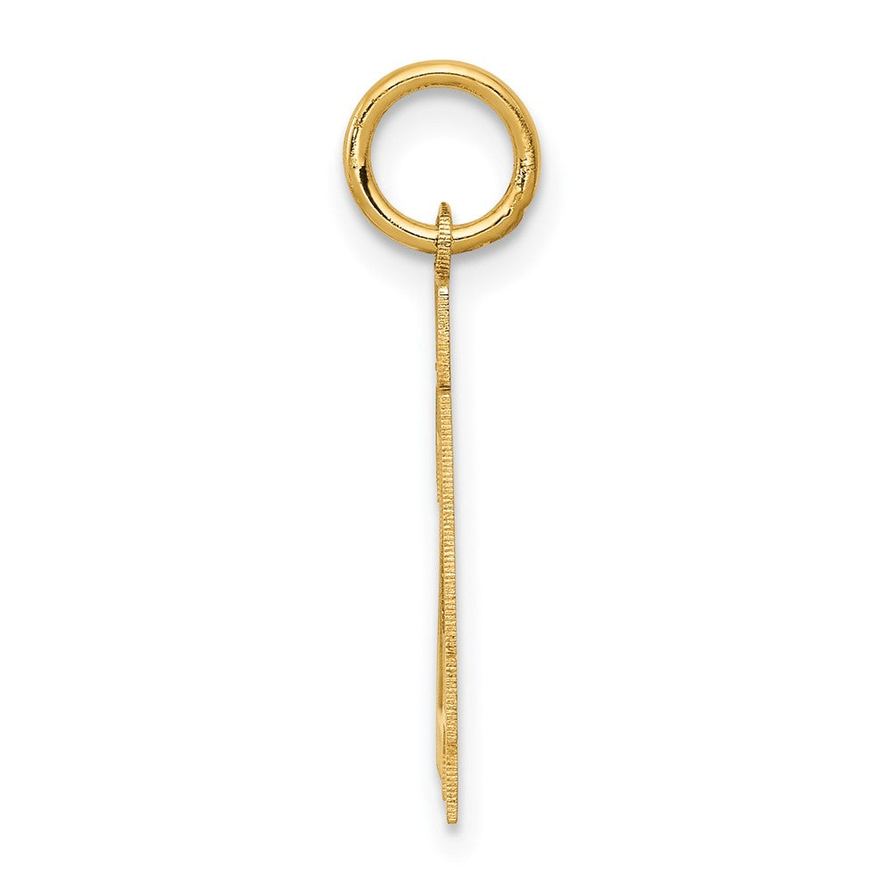 10k Small Satin Number 24 Charm