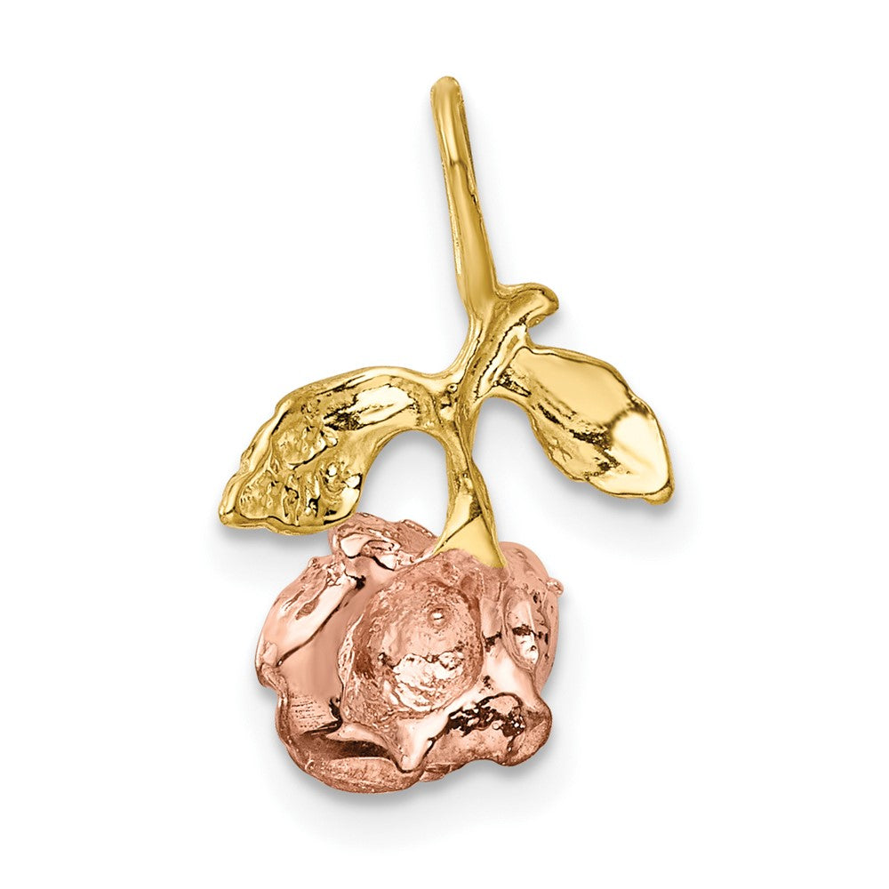 10ky w/White & Rose Rhodium Rose Chain Slide