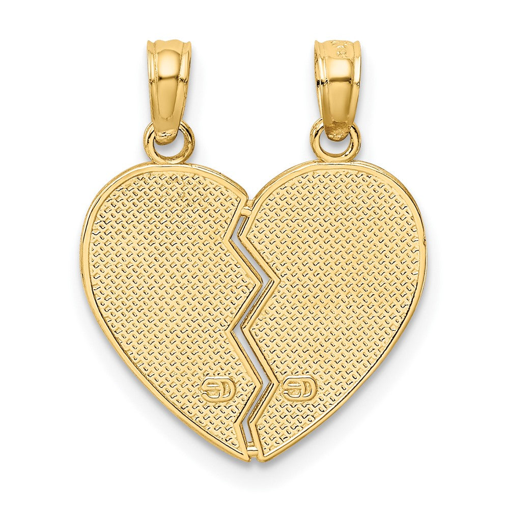 10K Enameled MOTHER - DAUGHTER Pendant