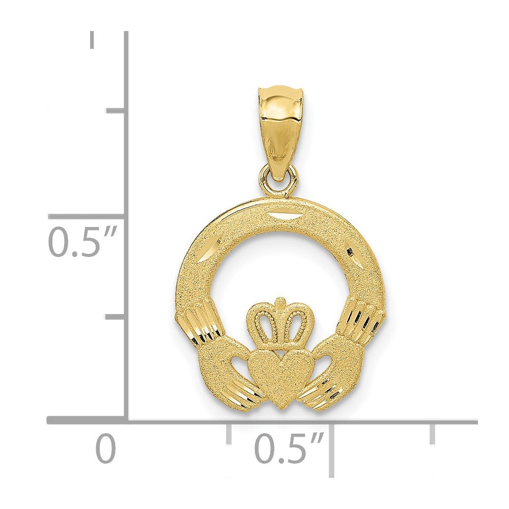 10k Claddagh Charm
