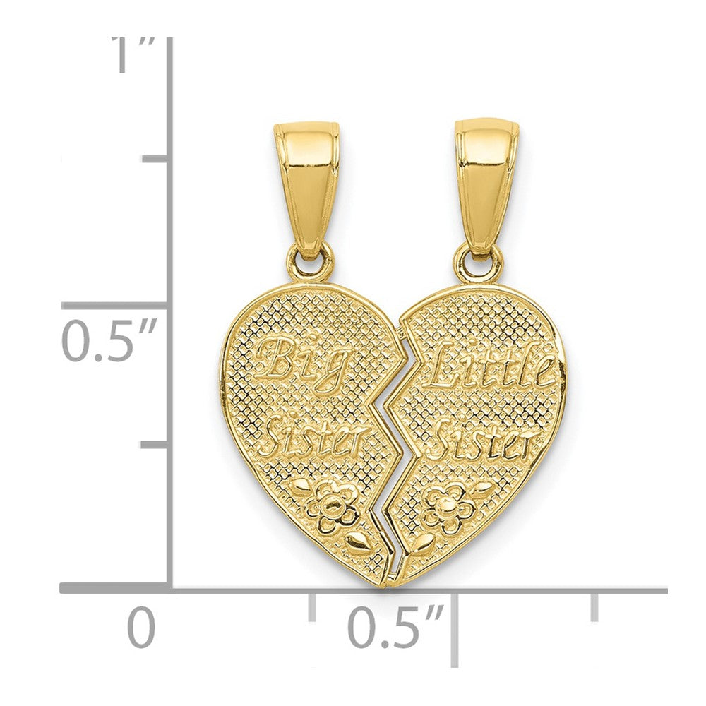 10k Big Sister/Little Sister Break-apart Charm