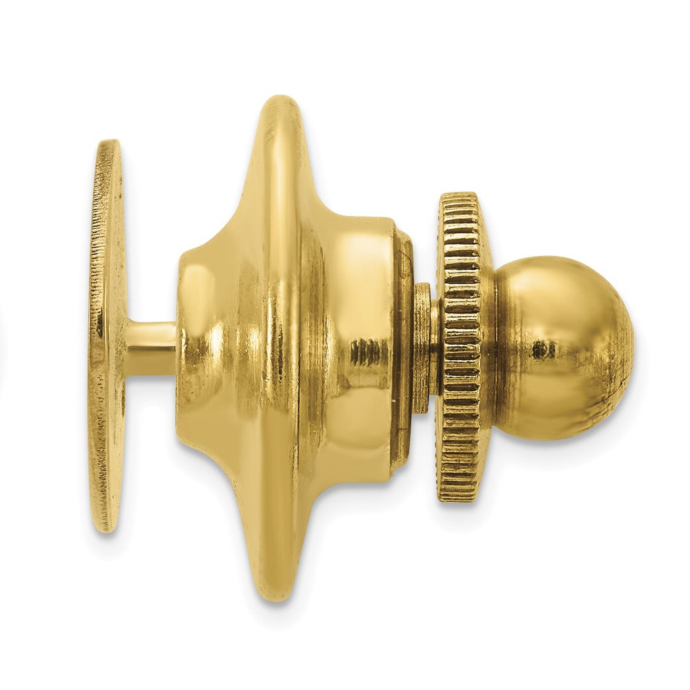 10K Men's Oval High Polished Tie Tac