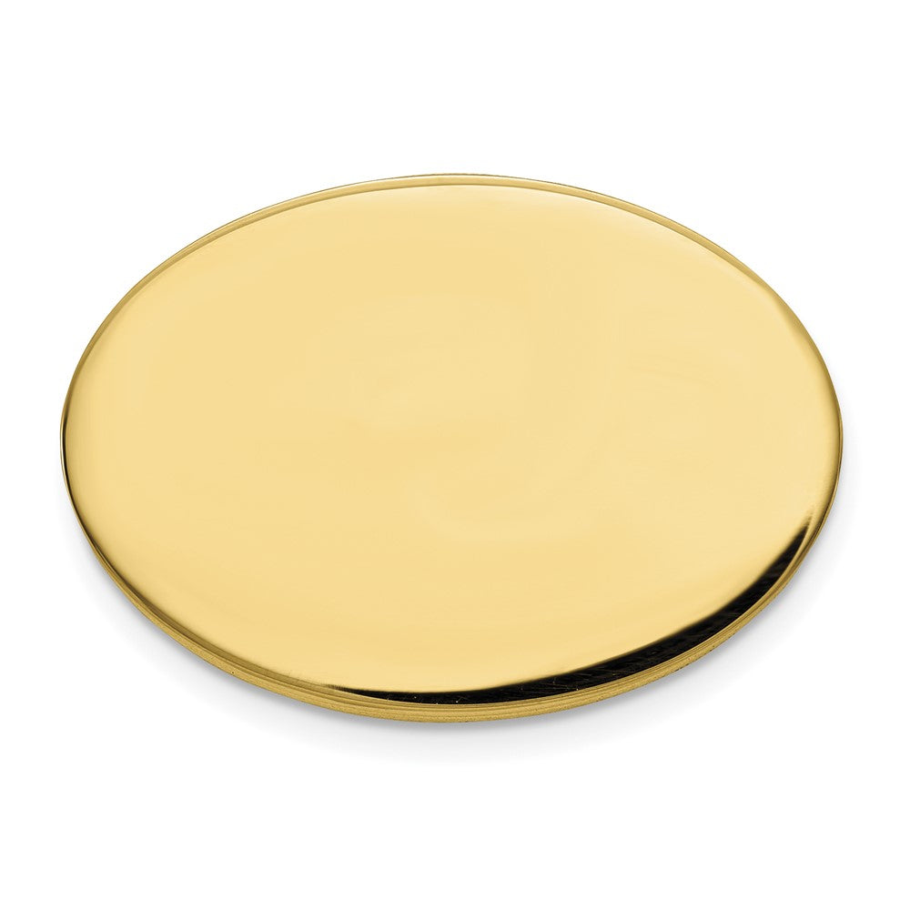 10K Men's Oval High Polished Tie Tac