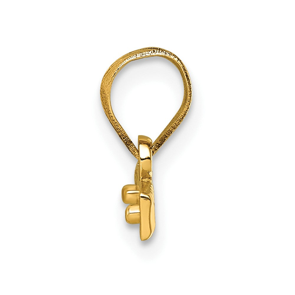 10ky Casted Medium Diamond-cut Top Charm
