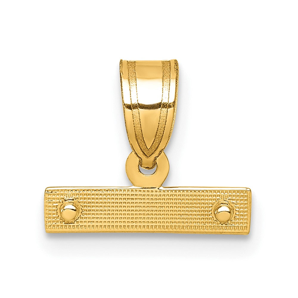 10ky Casted Medium Diamond-cut Top Charm