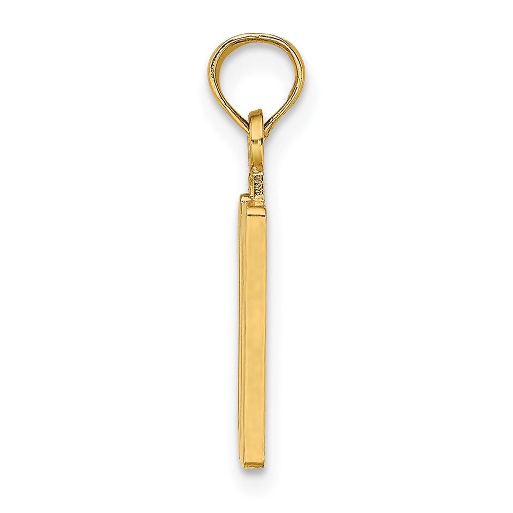 10K Number 10 Pendant