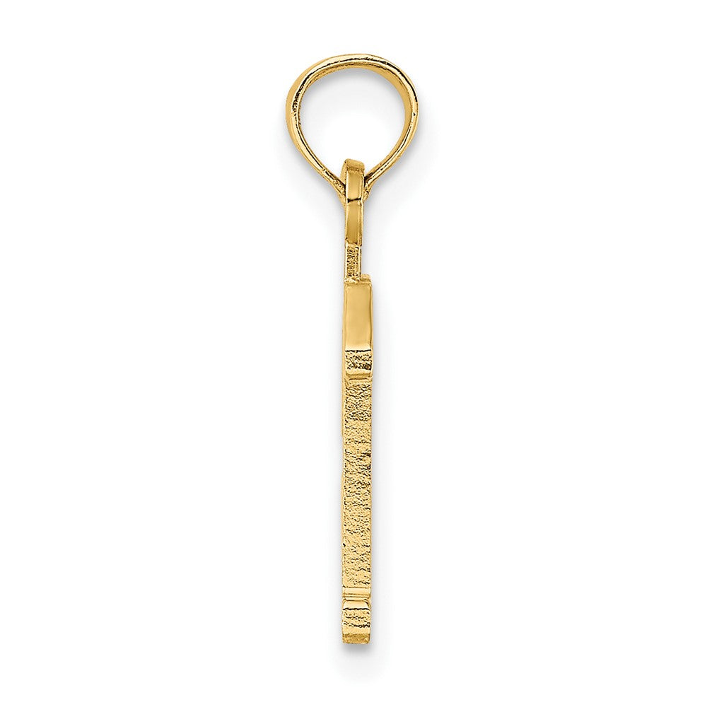 10K Number 13 Pendant