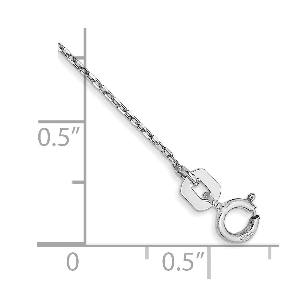10k WG .8mm D/C Cable with Spring Ring Clasp Chain