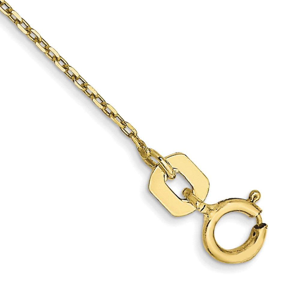 10k .8mm D/C Cable with Spring Ring Clasp Chain