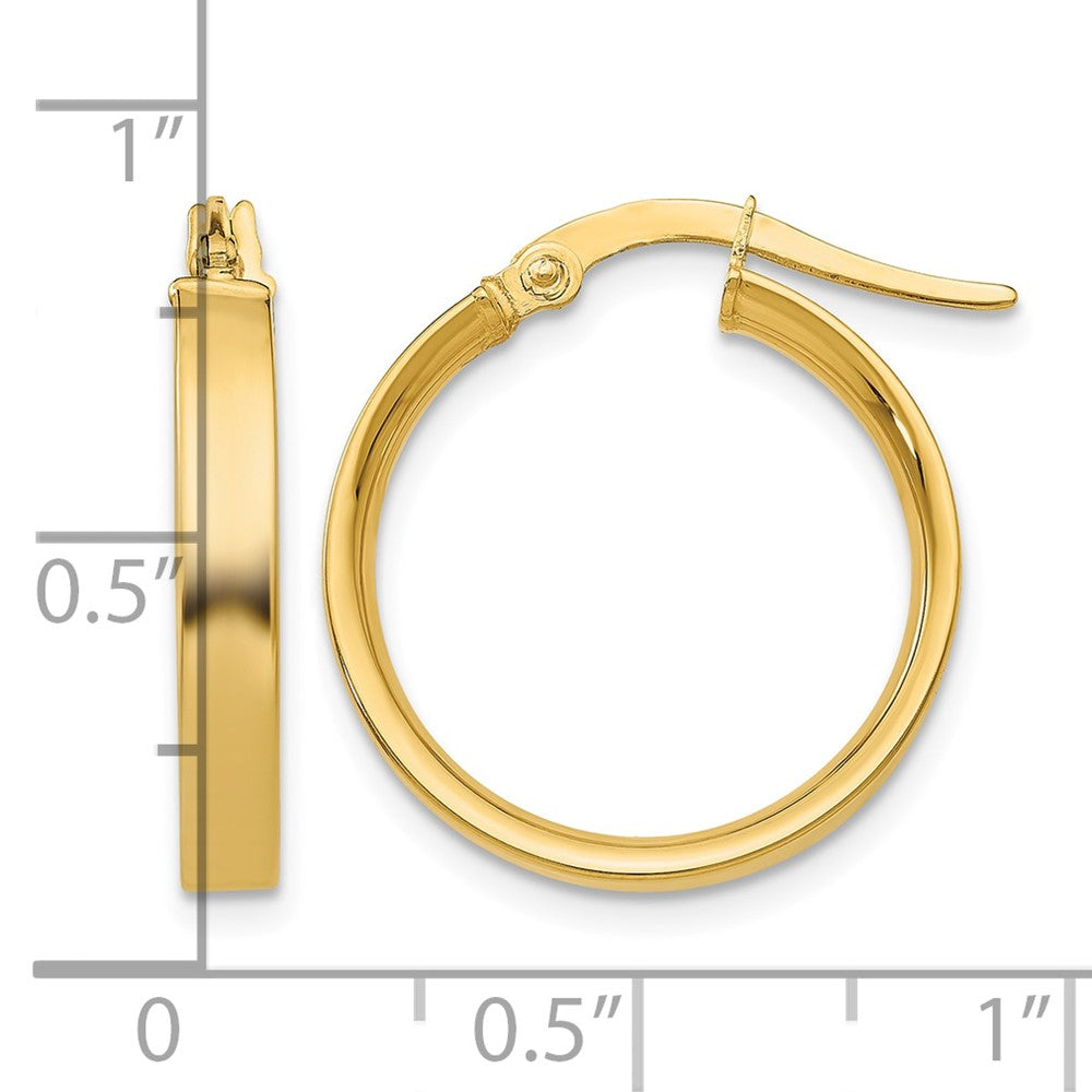 10k 3mm Small Hoop Earrings