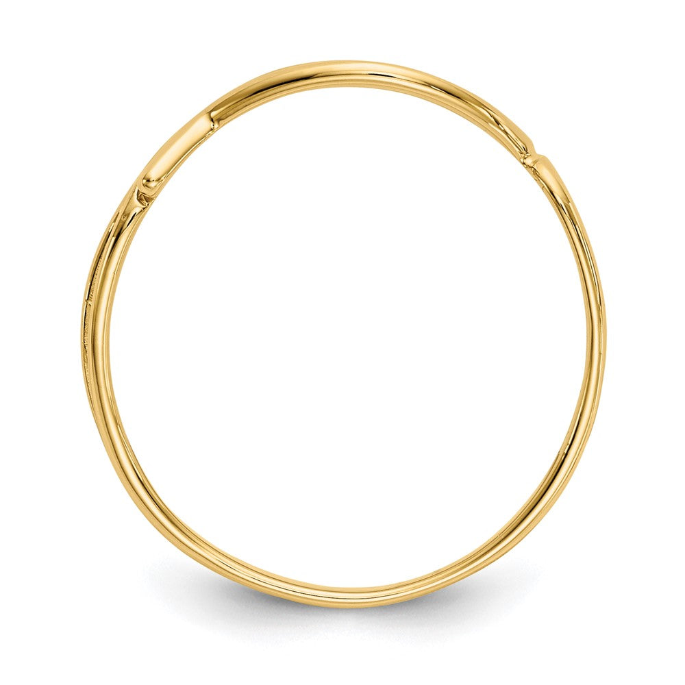 10k Polished Ichthus Fish Ring
